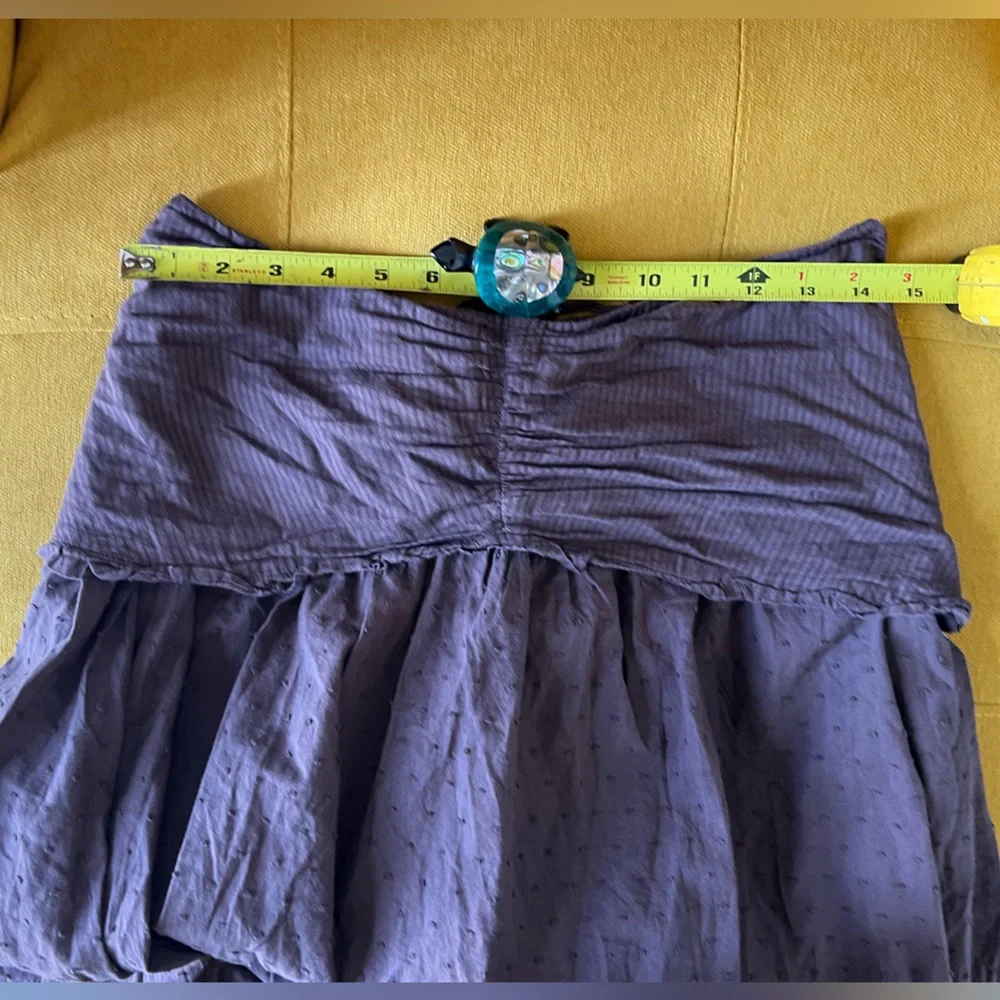 Vintage cotton skirt / size medium - Picture 6 of 14